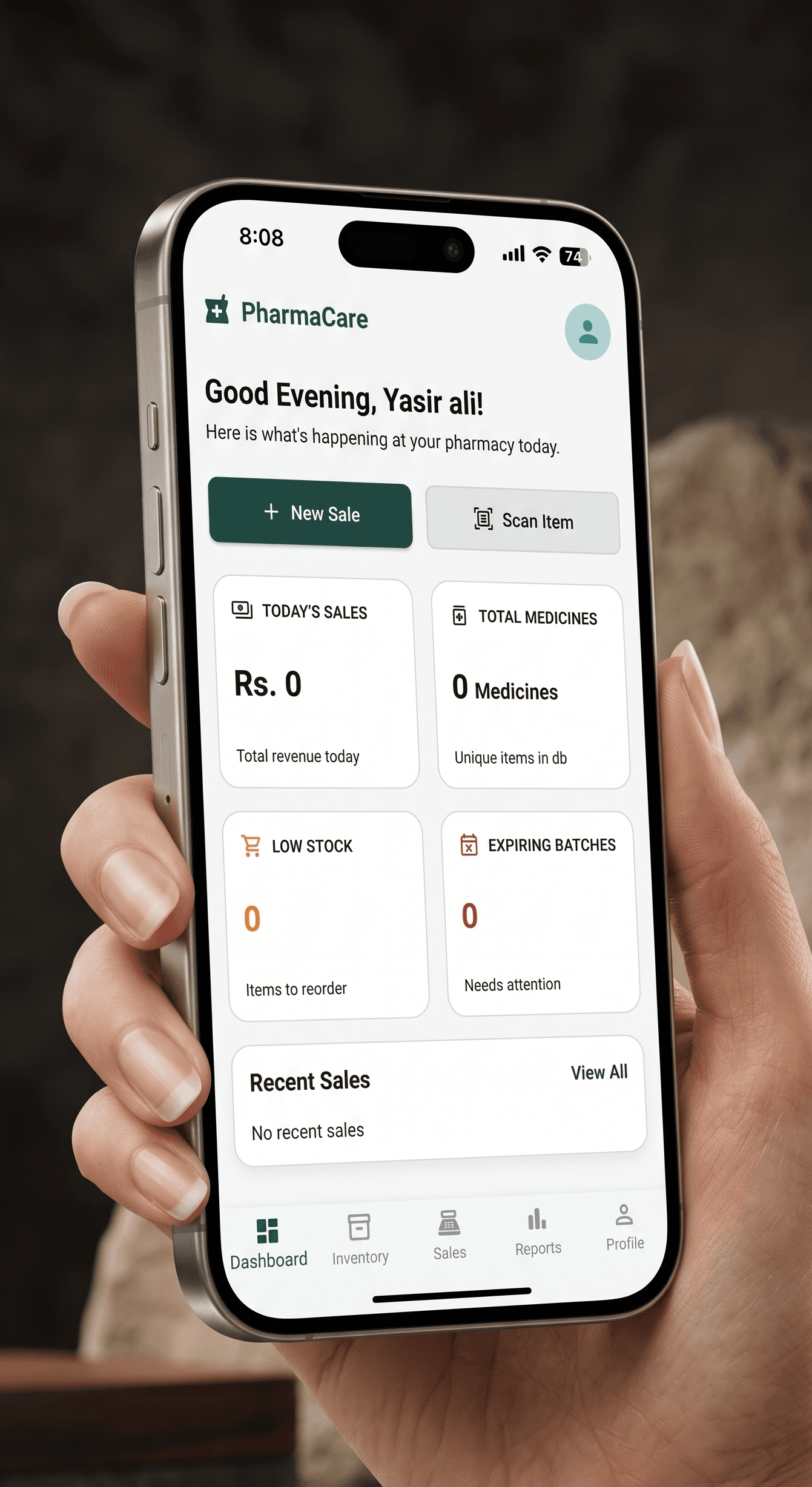 PharmaCare POS & Inventory — Healthcare / Retail case study by VeltrixCode